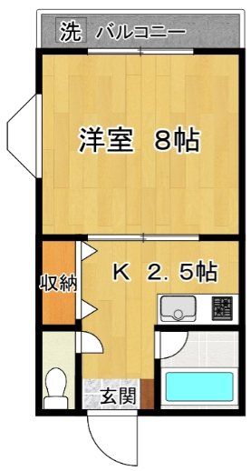 コーポ　アイリス 101号室 間取り