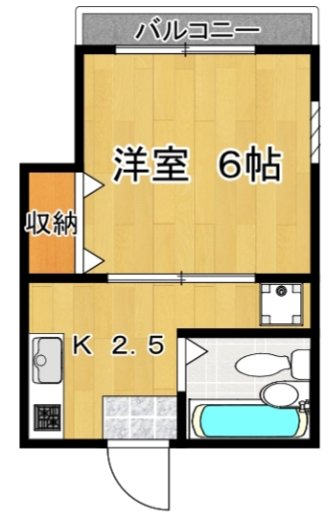 ラベンダー  105号室 間取り