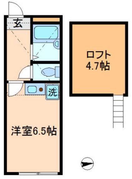 パインズデフィⅢ 101号室 間取り