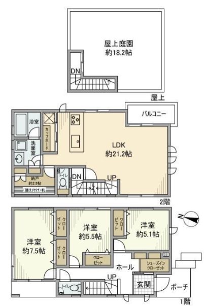 北町8丁目戸建 間取り