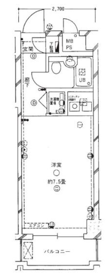 ナビ・新桜台 308号室 間取り