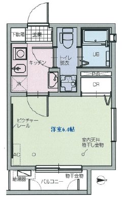 ルクール氷川台 201号室 間取り