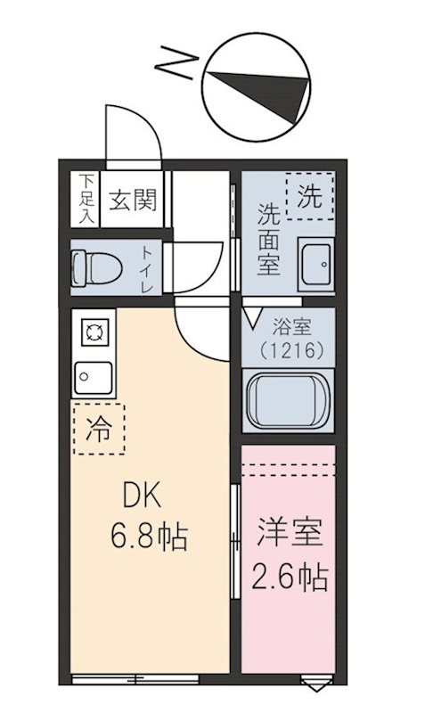 ゼルコーバ 203号室 間取り