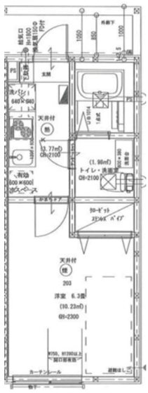 アザーレ・パッシオ平和台 303号室 間取り