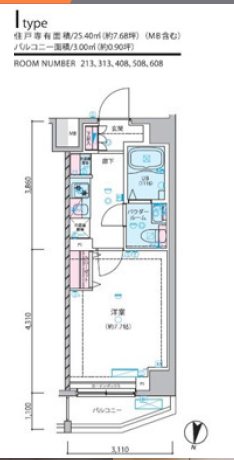 ジェノヴィア練馬春日町スカイガーデン 408号室 間取り