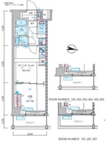 ジェノヴィア練馬春日町スカイガーデン 105号室 間取り