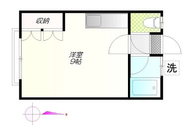 第よん小野荘 105号室 間取り