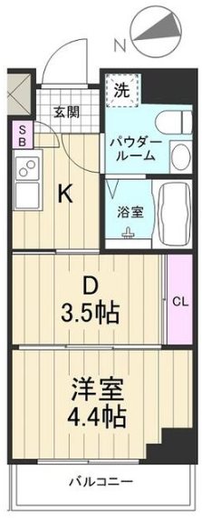 AZEST上板橋Ⅲ 501号室 間取り