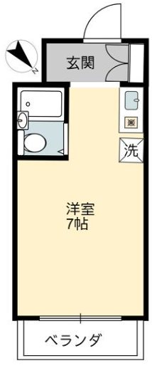 マイティハウスⅢ 502号室 間取り