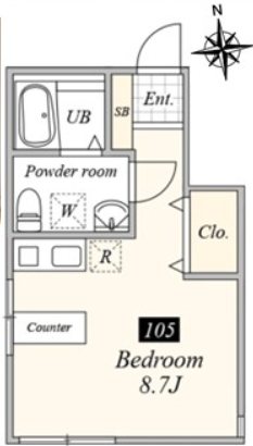 Historia春日町 105号室 間取り