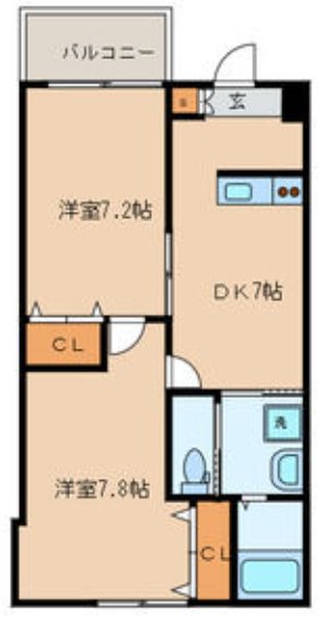 メゾン３２ 102号室 間取り