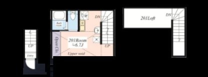 シャンカル豊島園 201号室 間取り
