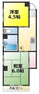 間宮ビル 303号室 間取り