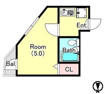 ROSSO氷川台 202号室 間取り