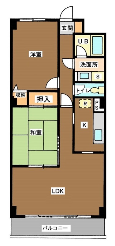 アプリコットヒル 302号室 間取り