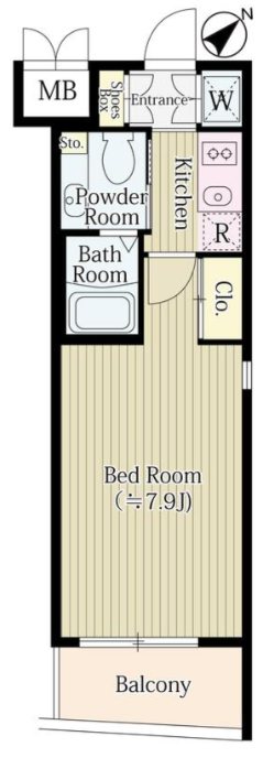 ル・ボワ平和台 101号室 間取り