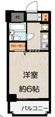 エスタ城北公園 404号室 間取り