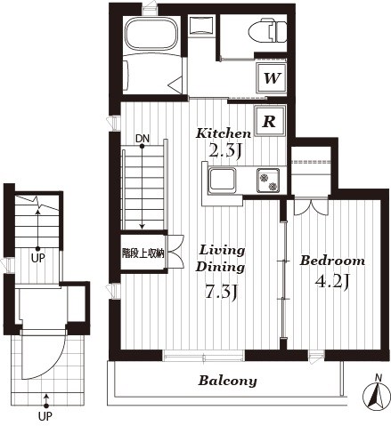ルミナス桜台 2F号室 間取り