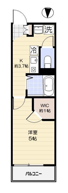 ル・コクリコ 101号室 間取り