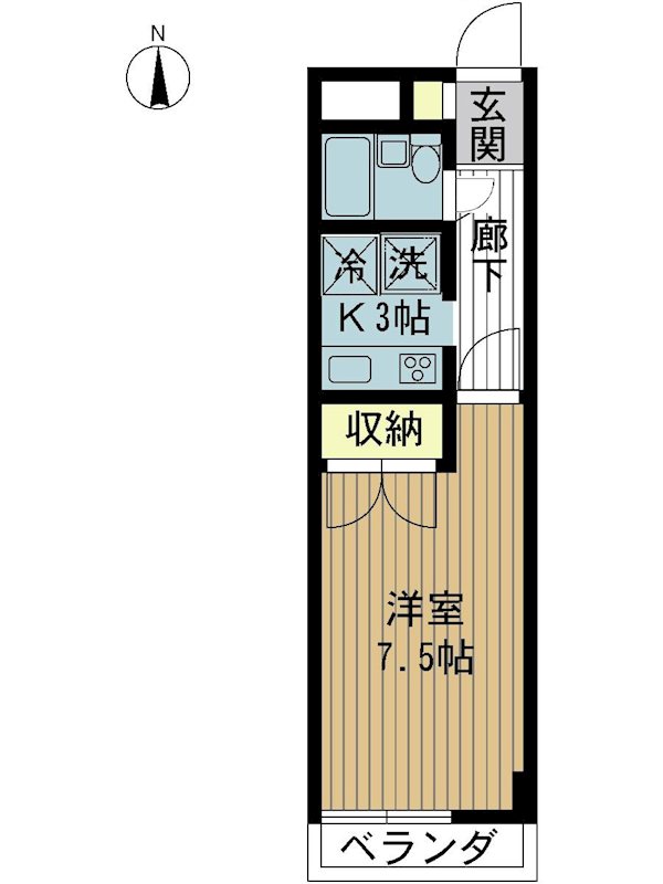 メゾン・ムジーク 203号室 間取り