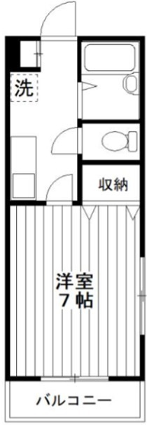 アノン平和台 208号室 間取り