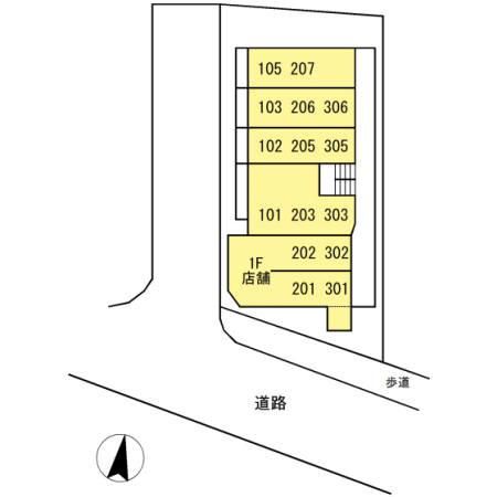 グランシャリオ 303号室 間取り
