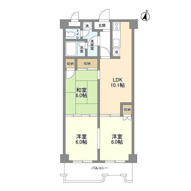リベラルワタド 208号室 間取り