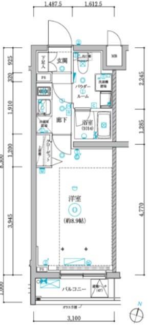 RELUXIA氷川台 304号室 間取り