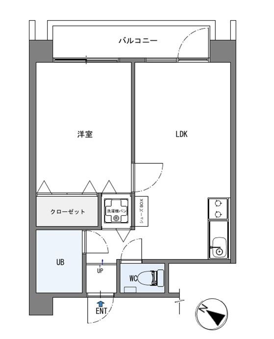グランドハイツ氷川台 304号室 間取り