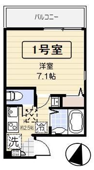アクティ氷川台 101号室 間取り