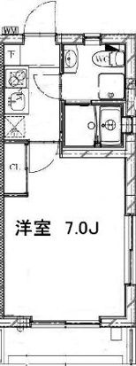 メゾン・ブルー 5号室 間取り