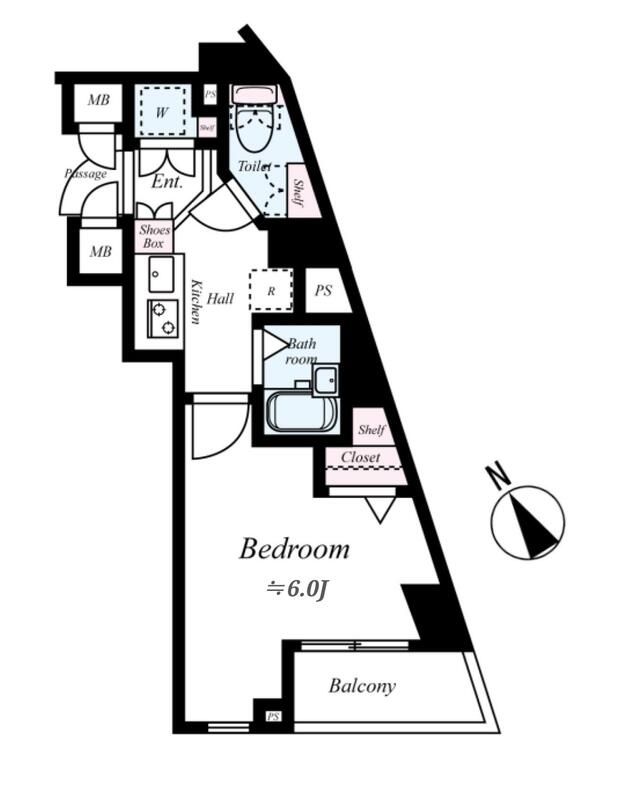 グラントゥルース氷川台 102号室 間取り