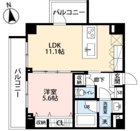 B CITY APARTMENT IKEBUKURO WEST 601号室 間取り