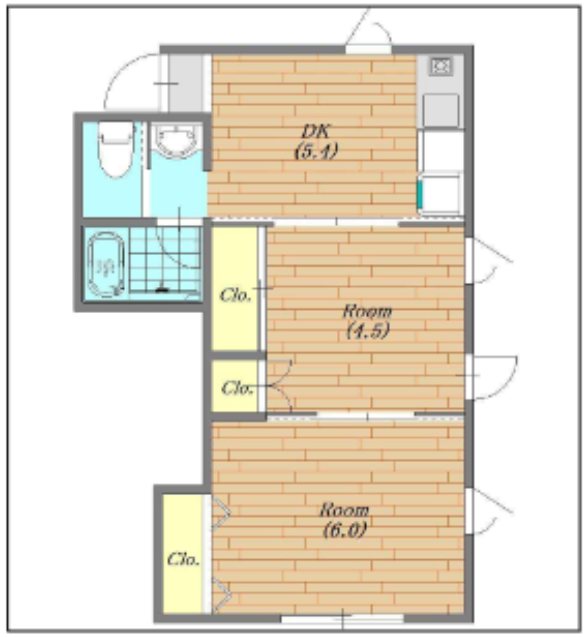 グリーンフォレスト 105号室 間取り