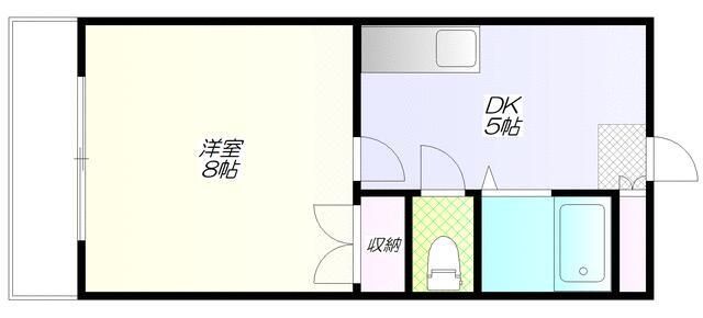 フォレストブライト 101号室 間取り