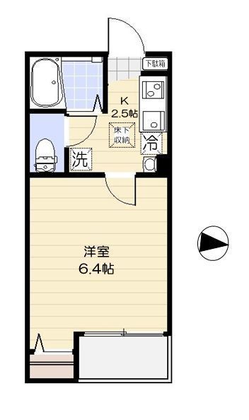 エルカーサ平和台 104号室 間取り