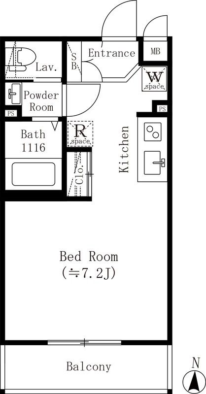 小竹レジデンス 101号室 間取り