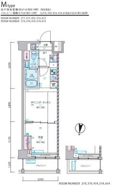 ジェノヴィア練馬春日町スカイガーデン 414号室 間取り