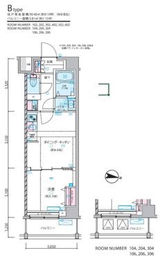 ジェノヴィア練馬春日町スカイガーデン 602号室 間取り
