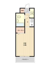 ジョイフル氷川台 402号室 間取り