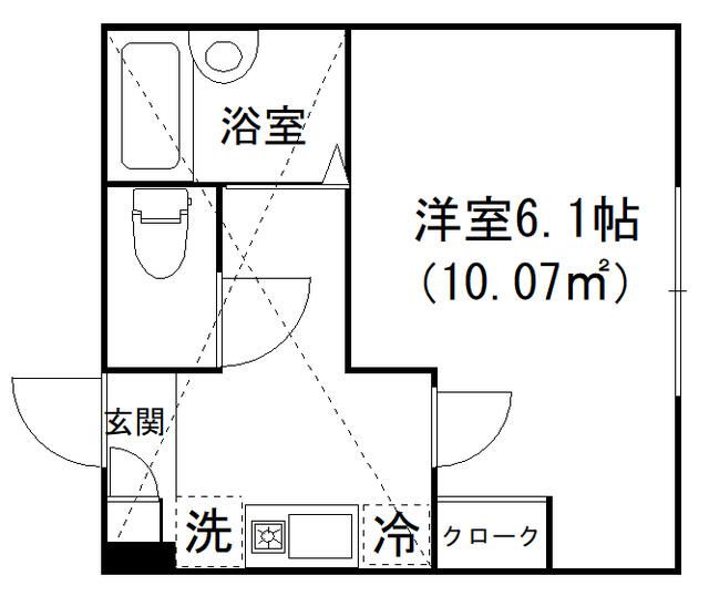 グローブ練馬桜台 204号室 間取り