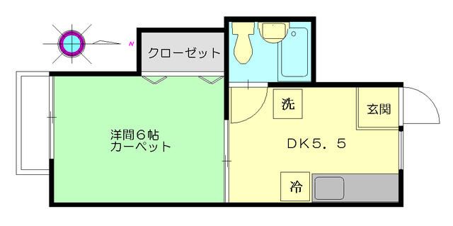 ニチユウサンハイツＥ棟 204号室 間取り