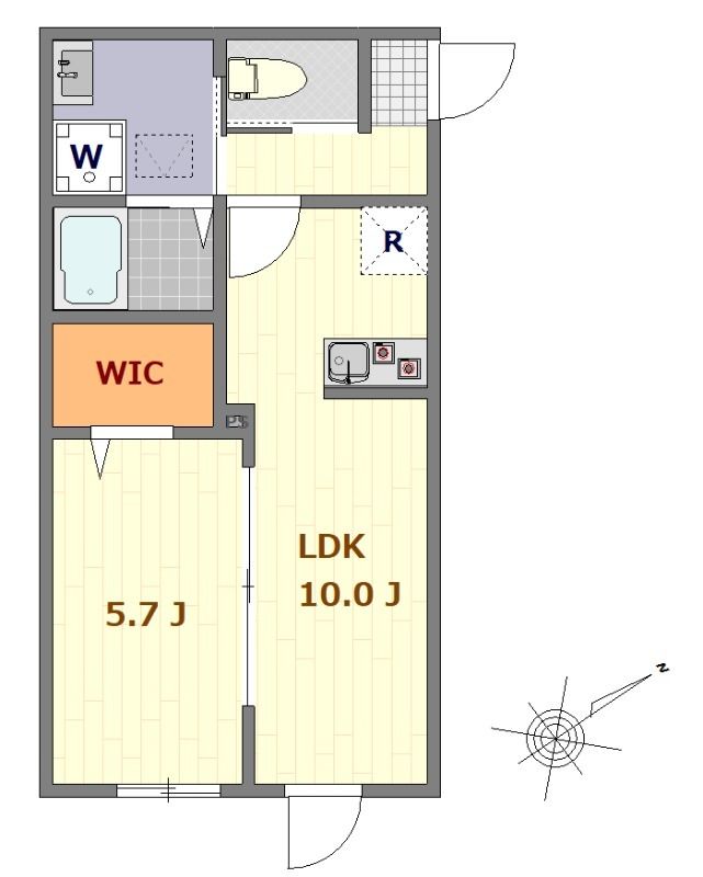 マーレ氷川台 104号室 間取り