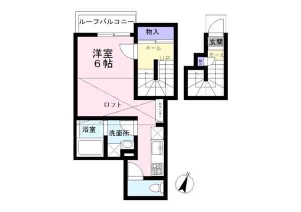 わいずけい 2号室 間取り