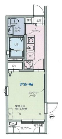 ルクール氷川台 104号室 間取り