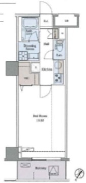 ラグゼナ平和台 210号室 間取り