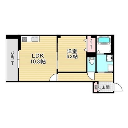 ストック羽沢 102号室 間取り