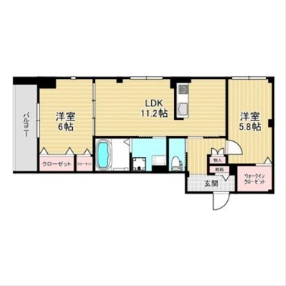 ストック羽沢 202号室 間取り
