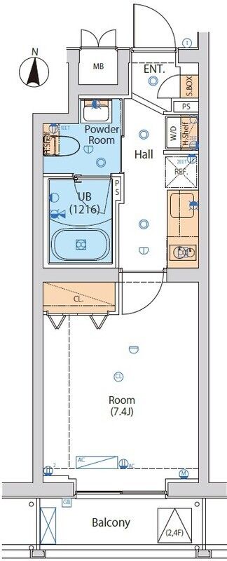 エストゥルース小竹向原 502号室 間取り