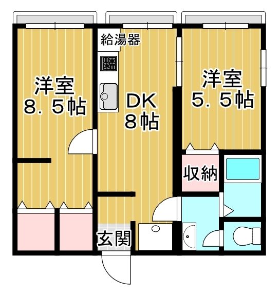 ゼンボラーノ 303号室 間取り
